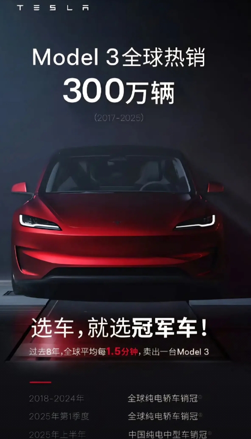 这个不得不佩服特斯拉，一款纯电车型八年卖了300多万台，平均一年38万台，直到现