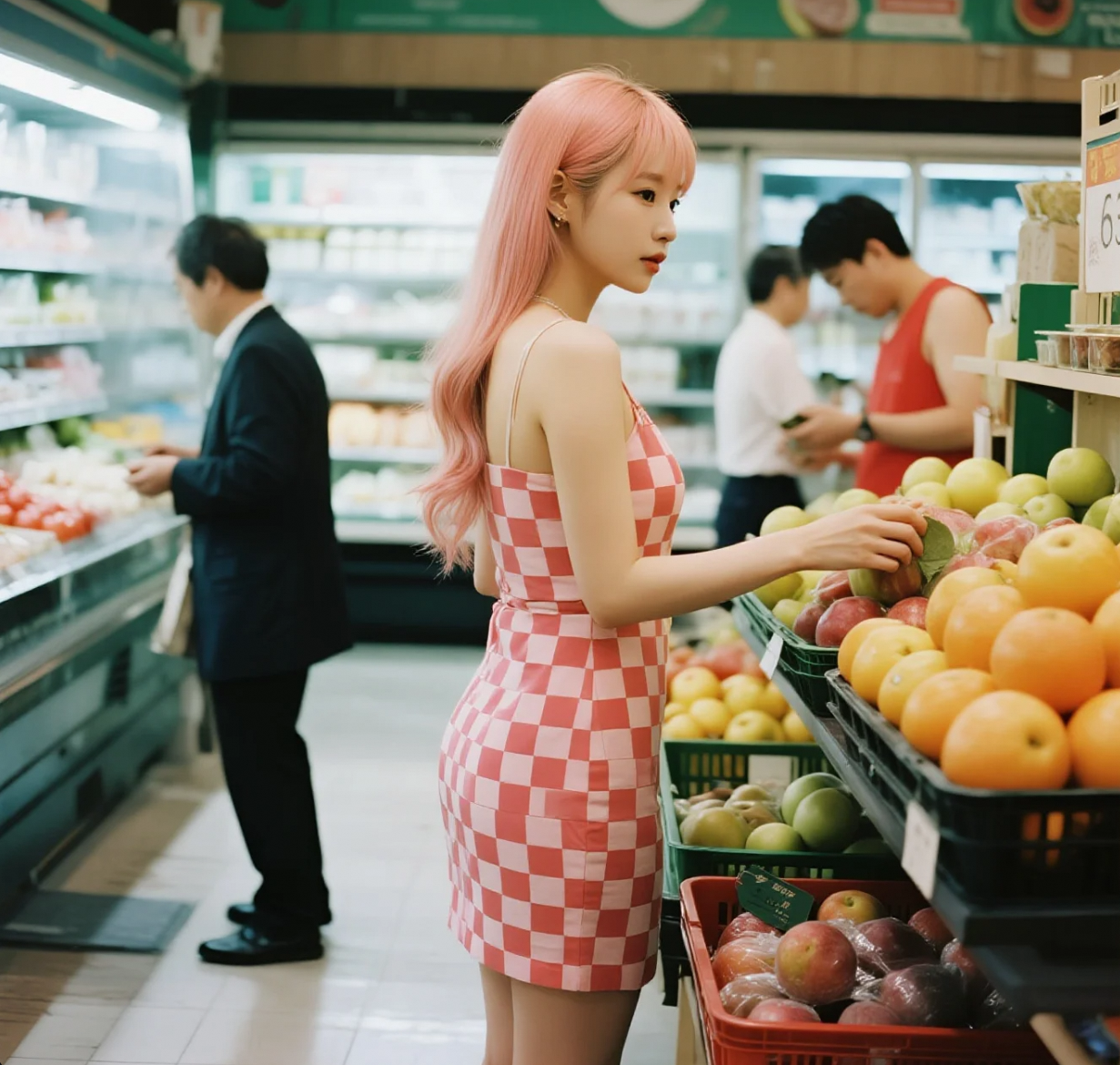 水果是生活的维生素：清纯美眉采购健康好物图集