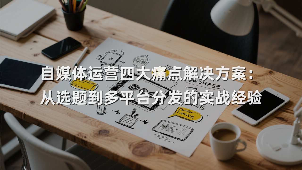 自媒体运营四大痛点解决方案：从选题到多平台分发的实战经验