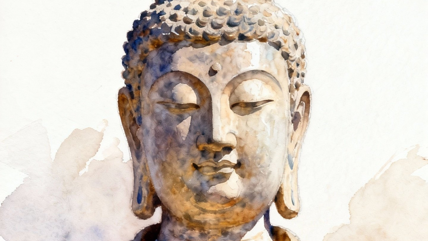 水彩——这流动的色彩，恰似佛法中那无常的智慧