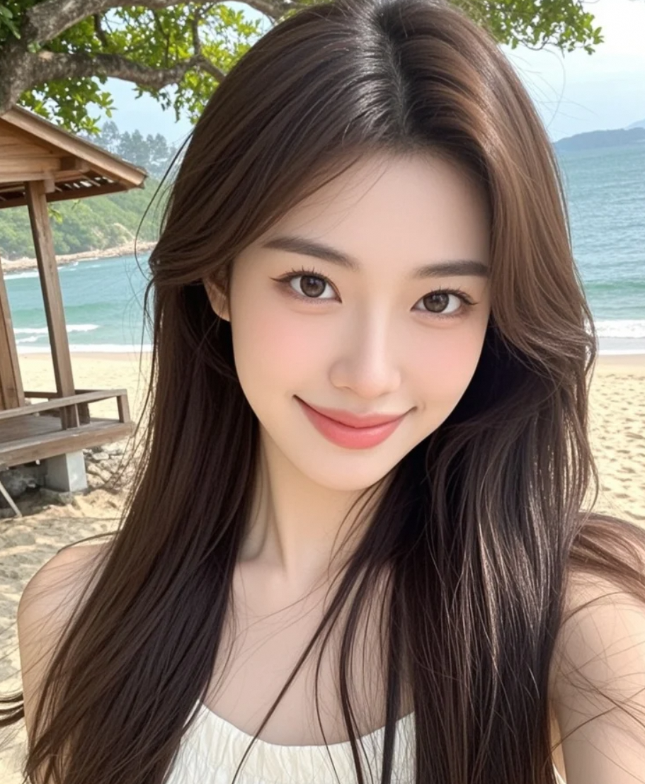海风把我头发吹成鸡窝，但我美得理直气壮