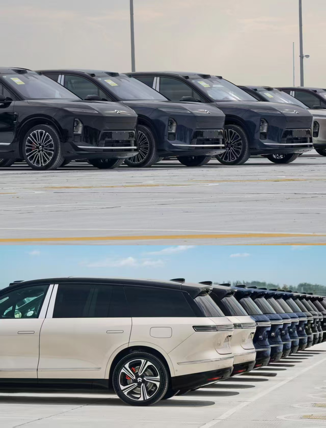 颜色真的是玄学
不知不觉es8都开始发货了，放眼望去，全是黑色，万黑丛中两朵金。