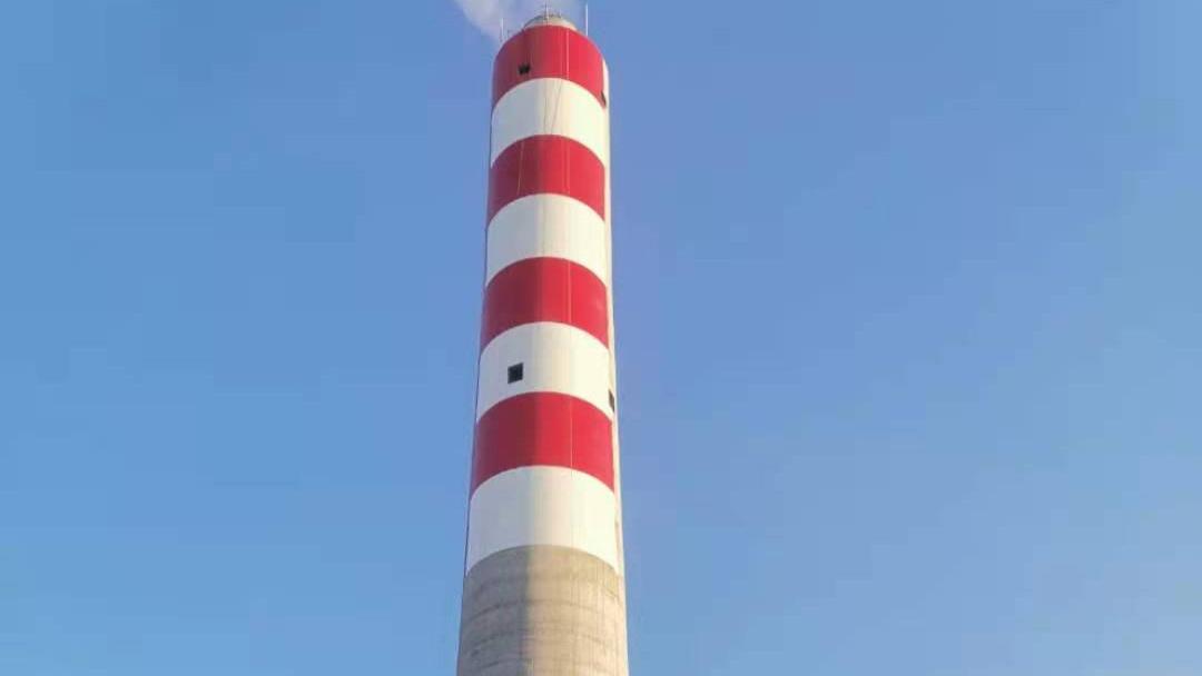 烟囱美化刷航标项目顺利通过验收 专业美化刷航标