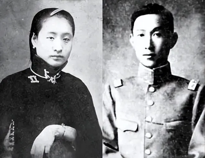 1904年，22岁的蔡锷迎娶29岁的刘长姑，可是等花轿到了门口，新娘却坚持不肯出