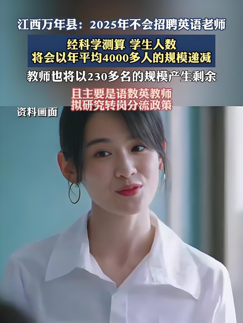 江西万年县2025年将不招聘英语教师