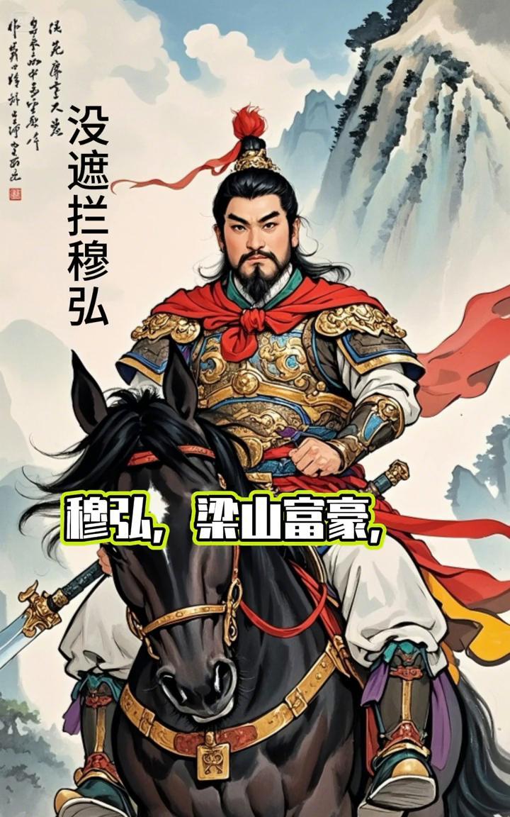 没遮拦穆弘。
别以为有钱有势就能横行！穆弘，梁山富豪，空有一身武力和财富，却在江