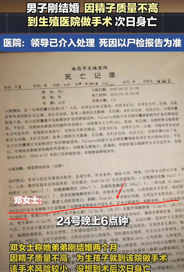 太离奇！卫健委已介入调查，30岁男，结婚2月，因精子质量不佳，想生娃，到医院做手