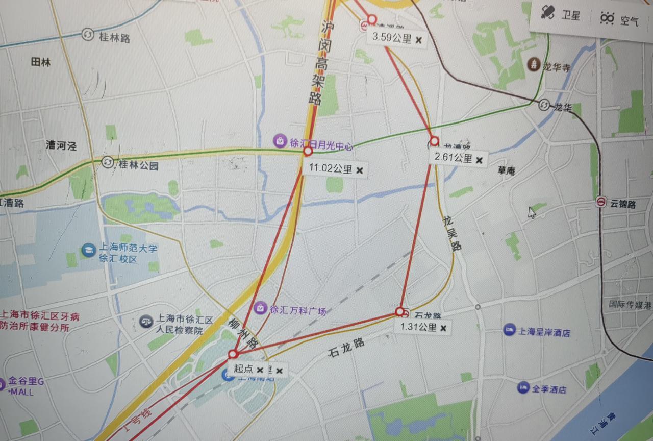 上海地铁3号线自制规划图
线路名称：上海地铁3号线
起止点：上海南站-果园河
站