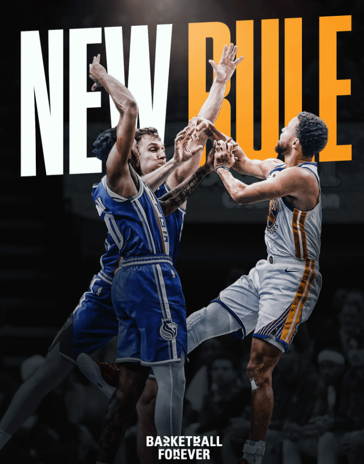 美媒Basketball Forever更新动态：NBA已经实施了一项新规则：防