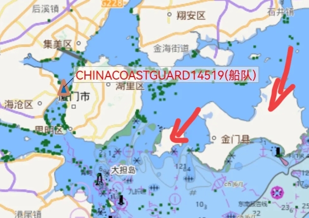 台湾大金门岛和小金门岛距离台湾岛约210公里。而大金门岛与大陆最近距离约为2.3
