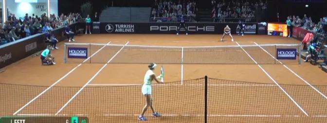 #2025赛季WTA500斯图加特站女单资格赛#
北京时间4月13日午夜，202