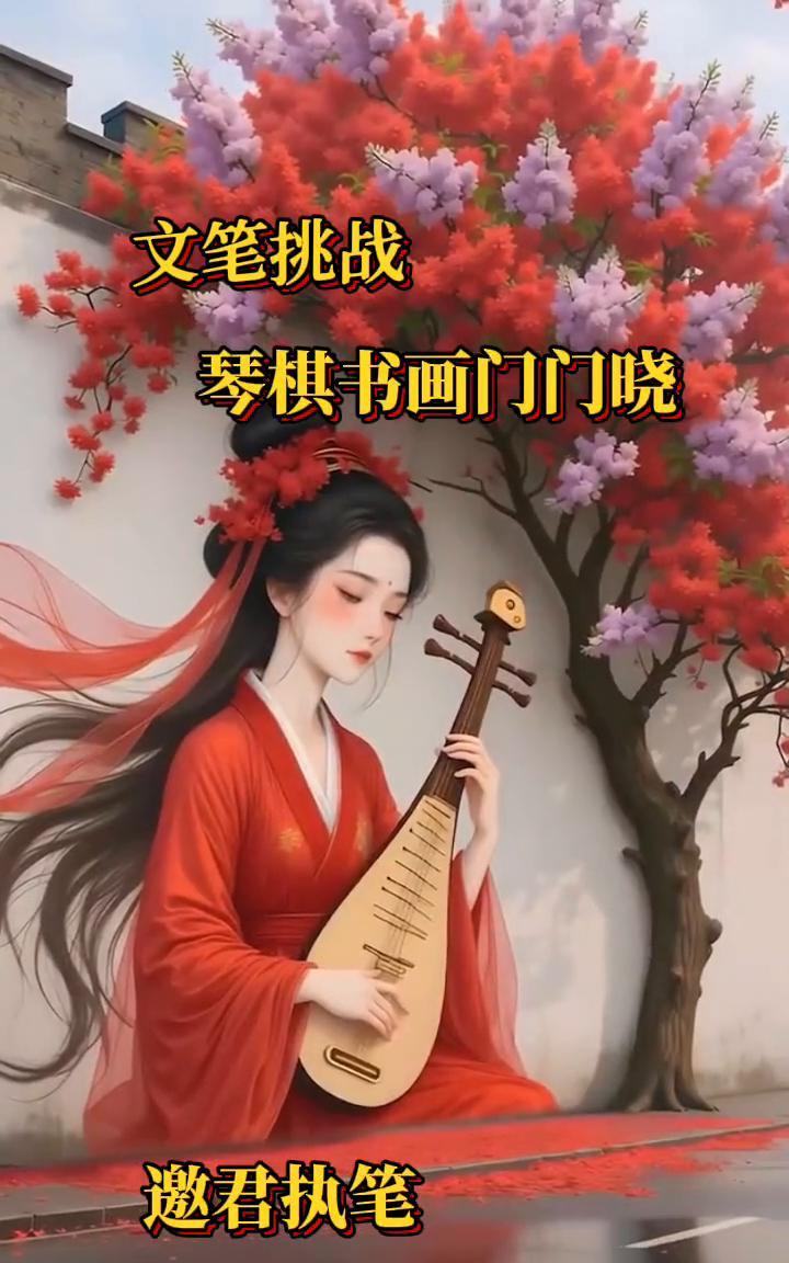 文笔挑战：琴棋书画门门晓，邀君执笔。