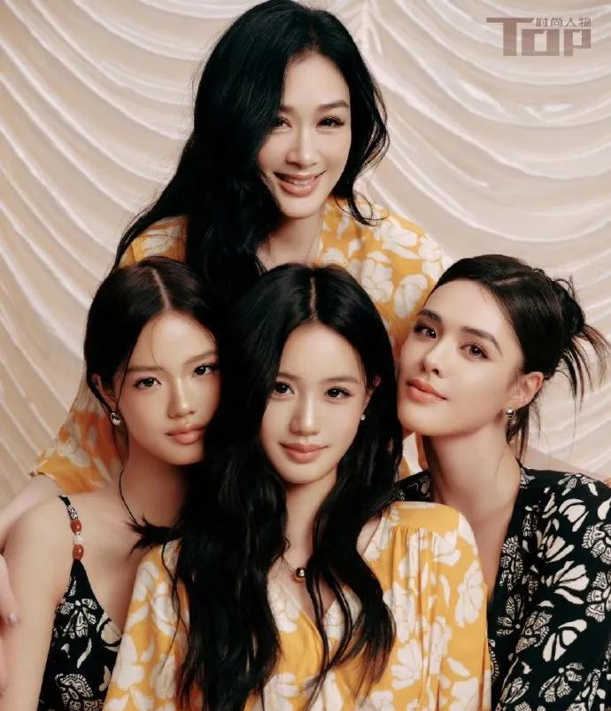 #钟丽缇母女的遗传密码：母系基因强势输出，祖孙三代同张脸像极李秋水
