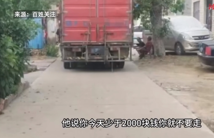 “严查到底！”6月18日，湖北襄阳，一位货车司机在送货时，不慎刮到了村民家的李子