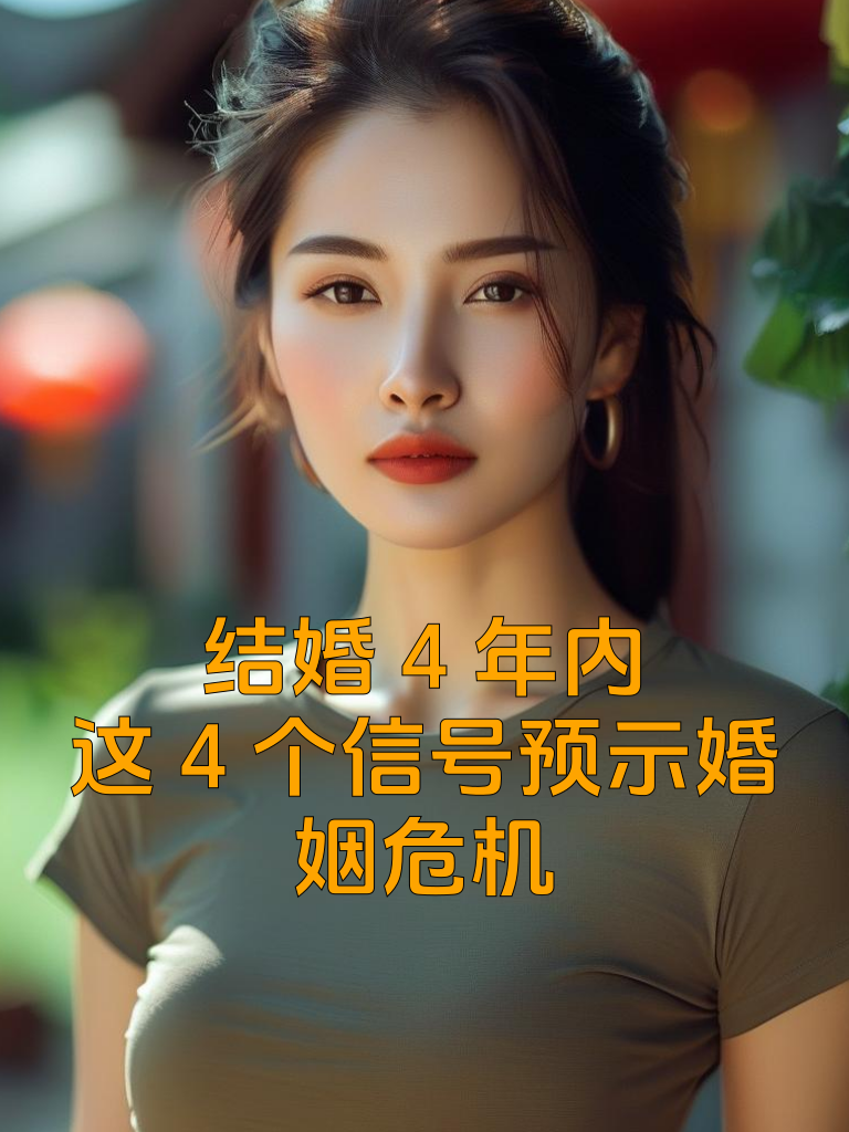 结婚4年内，这4个信号预示婚姻危机
