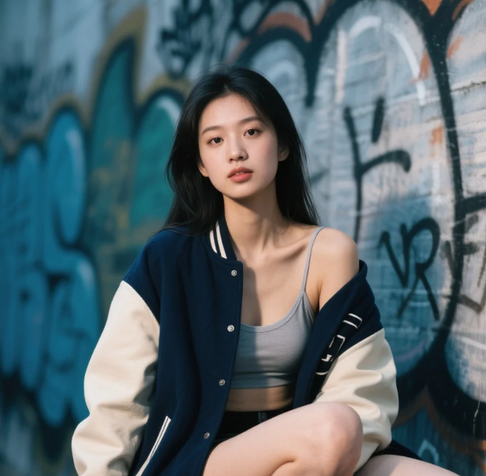 用穿搭解构都市丛林——棒球夹克美人图鉴