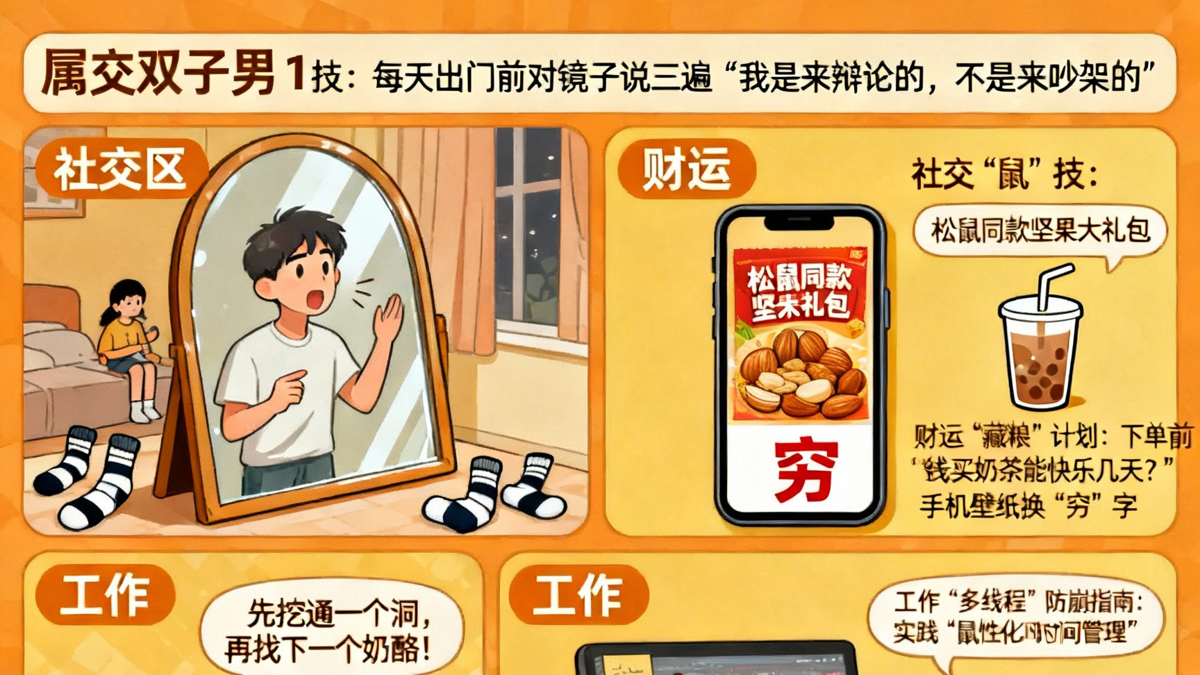 论玄开运指南：2026年1月属鼠双子男生运势急救包（鼠来宝特别版）