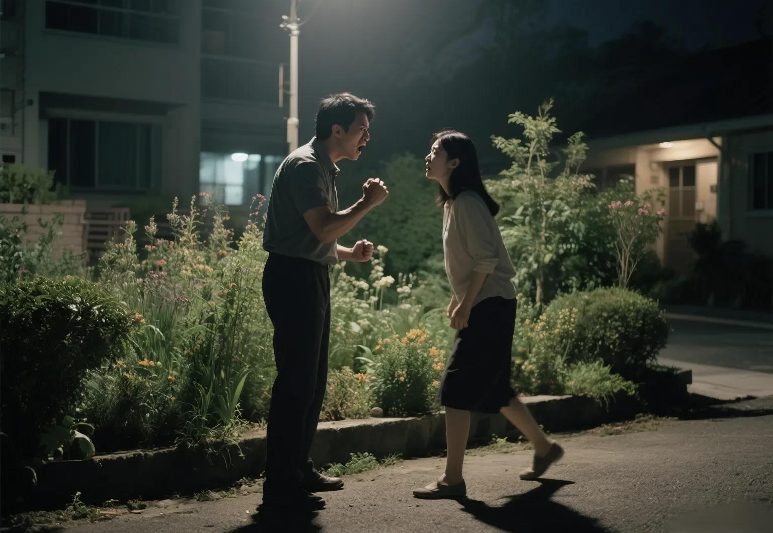 邻居家小夫妻昨晚争吵激烈。



这场争执的导火索是经济压力。丈夫失业两个多月，