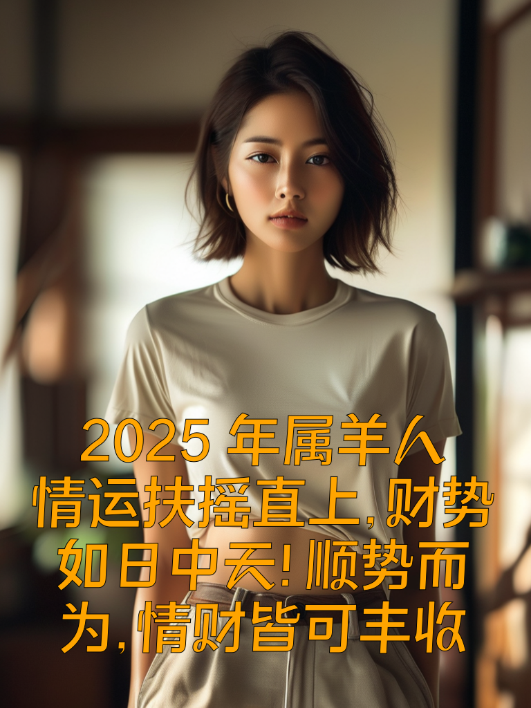 2025年属羊人：情运扶摇直上，财势如日中天！顺势而为，情财皆可丰收