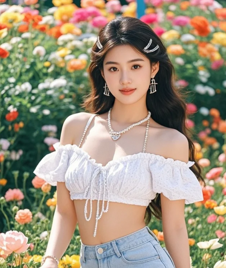 人间四月天，不如她的花海一瞥