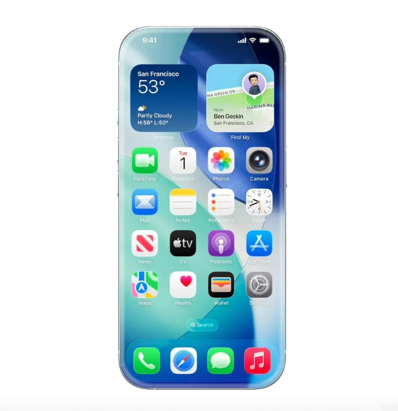 iPhone的设计进化就像一场“一块玻璃”的艺术之旅。
早在多年前，苹果就有“无
