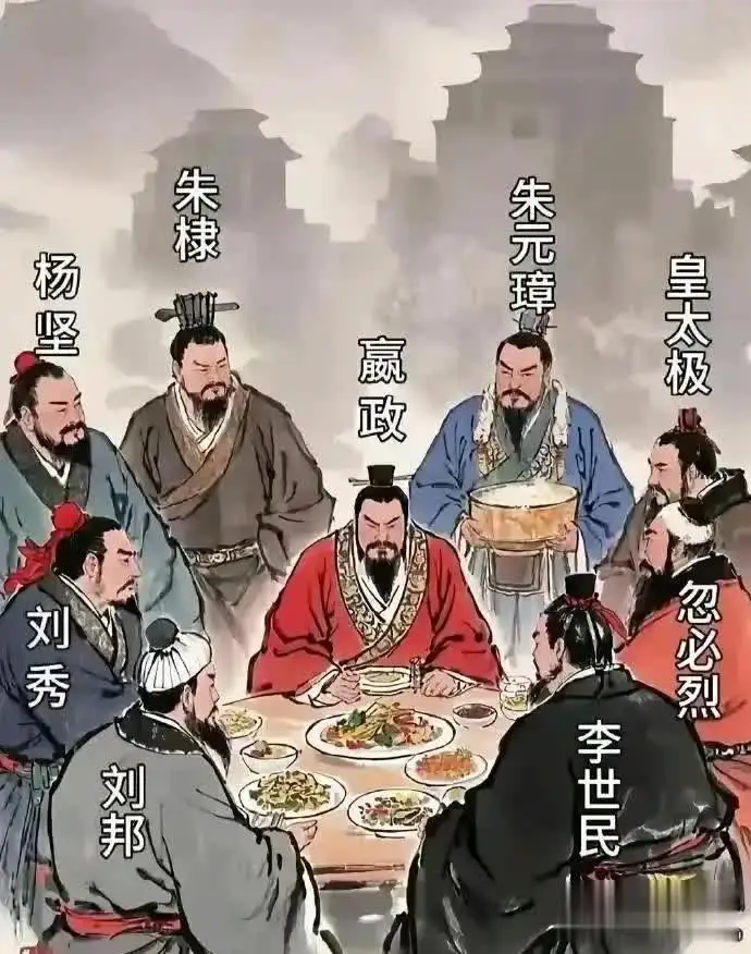 古代帝王还有谁能跟这一桌一起吃饭？
