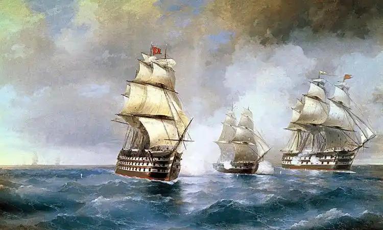 1805年10月21日，如饥似渴的纳尔逊终于在加的斯港外海的特拉法尔加海角抓住了