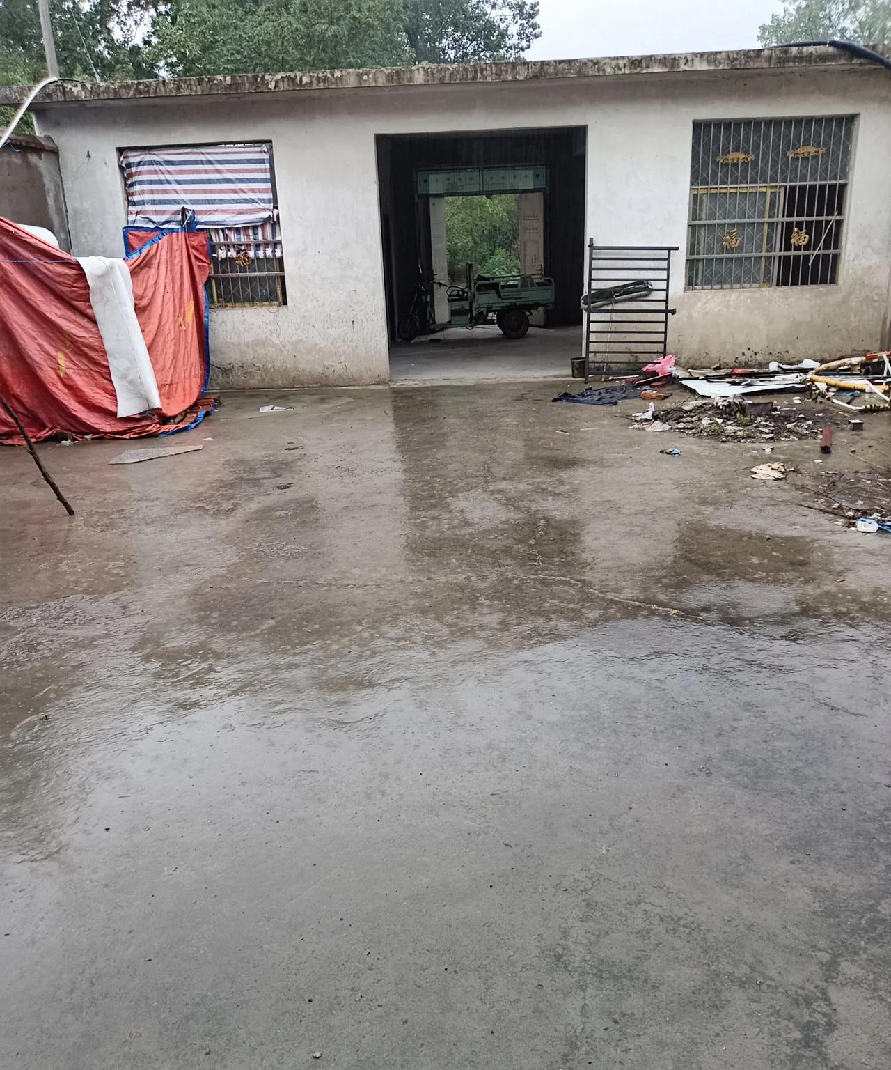 安徽蒙城终于降雨了，连续的高温，热S人。从昨天中午开始，小雨，中雨，昨晚下了一夜