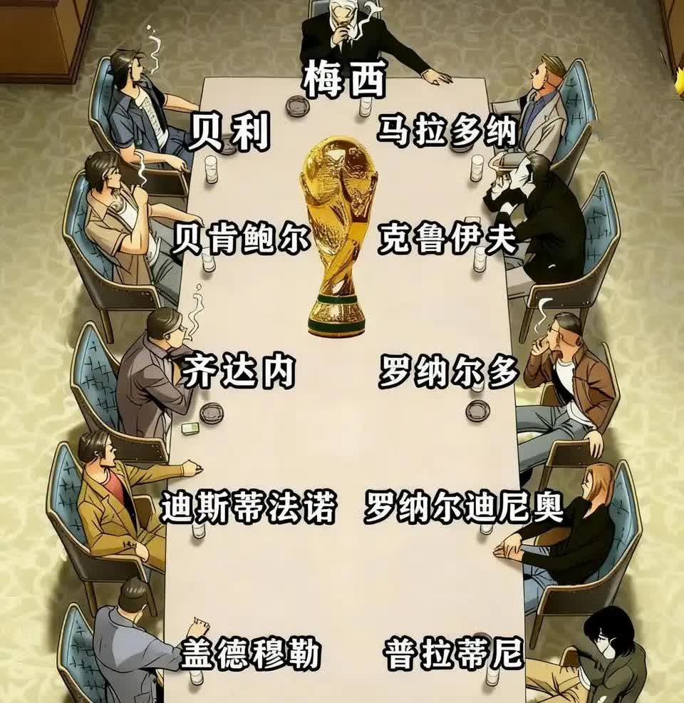 世界足坛地位图，真的没有C罗吗？

梅西那么高，直接是足坛历史第一人。

