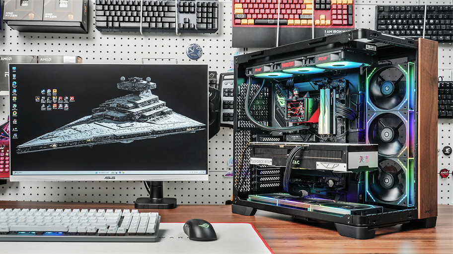 大海景房——安钛克C8 Curve Wood机箱+9950X3D+ROG B850-F+索泰5070