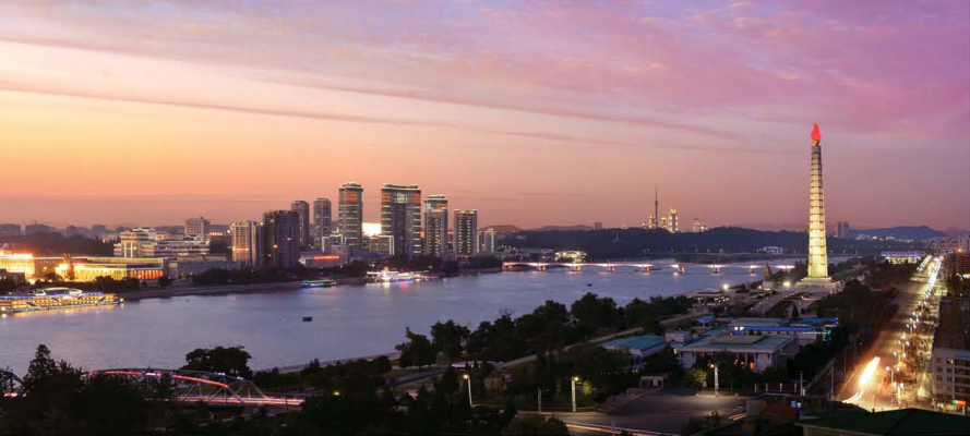 朝鲜首都平壤一角，漂亮不？