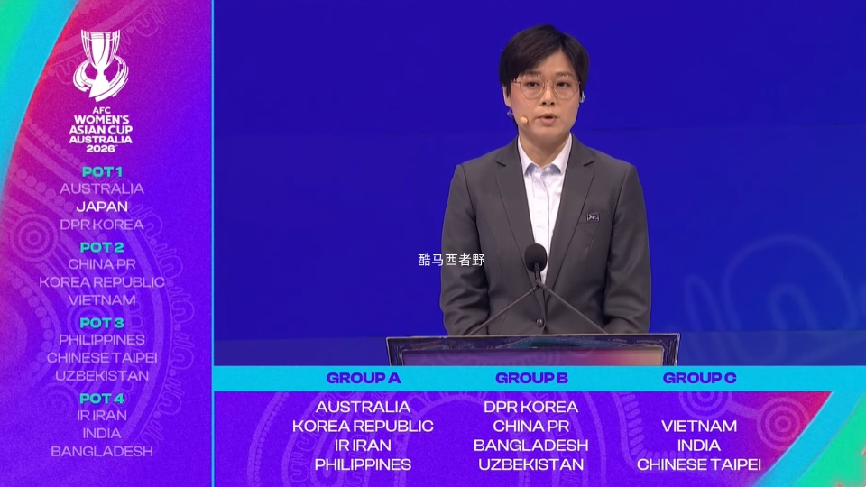 2026女足亚洲杯抽签结束，中国女足好签