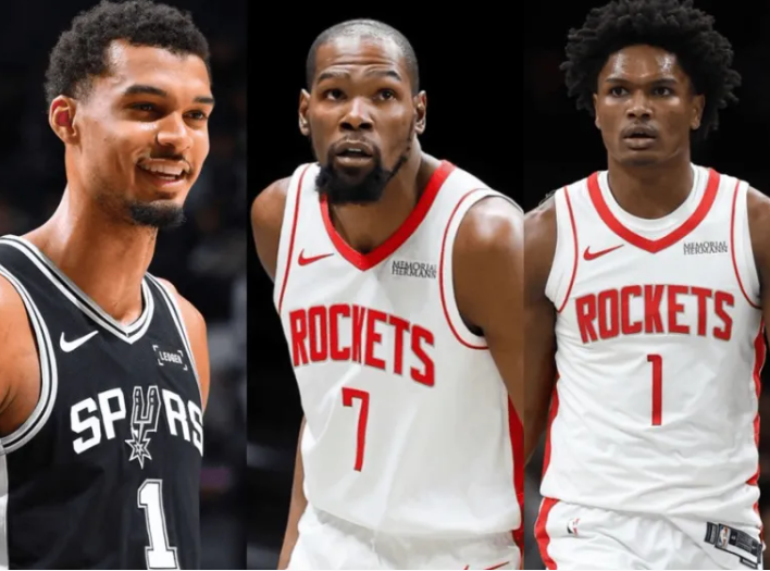 火箭记者更新动态，晒出联盟防守对手投篮命中率最低的前三球员：
1. 文班亚马（3