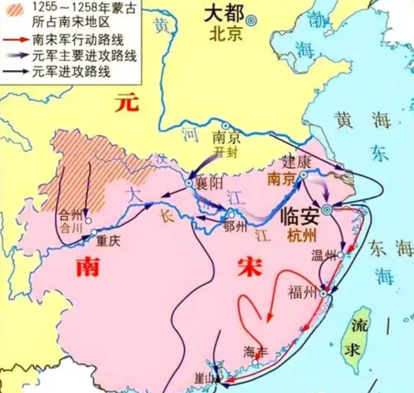 忽必烈灭宋灭到一半，突然不想灭了，给出的理由是，宋朝300年天下，天命没在我大元