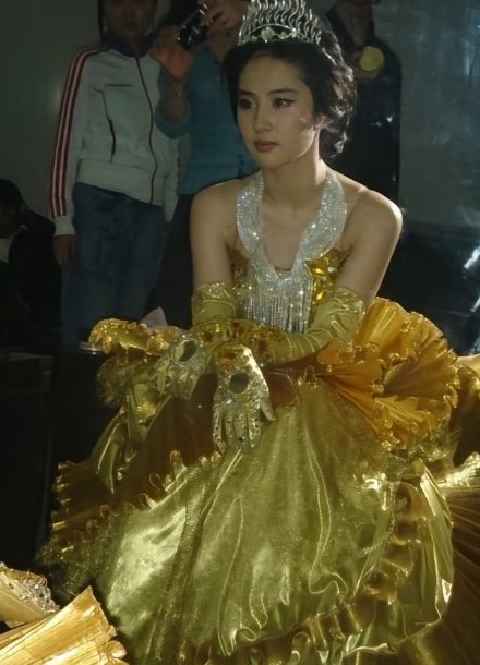 19岁的刘亦菲，金鹰女神候场。
礼服和珠宝火彩都压不住的美貌，每一张都美我一大跳
