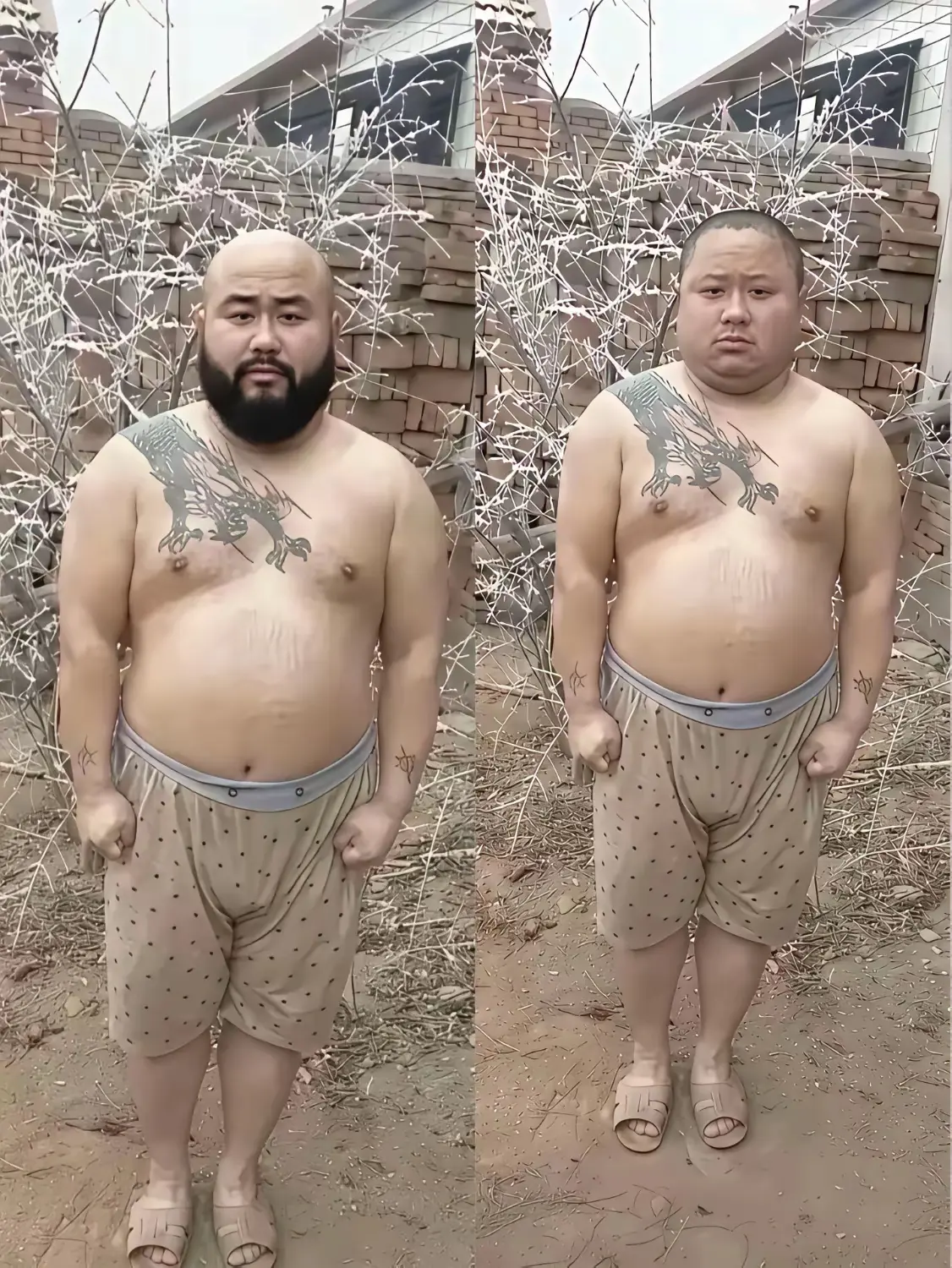 晕了！这是爷俩还是哥俩呀？