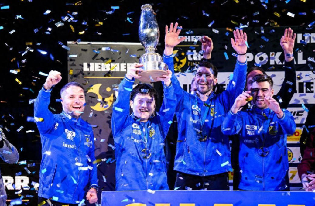 据某消息，在当地时间4日举行的乒乓球德国杯决赛中，由中国运动员、奥运冠军樊振东领