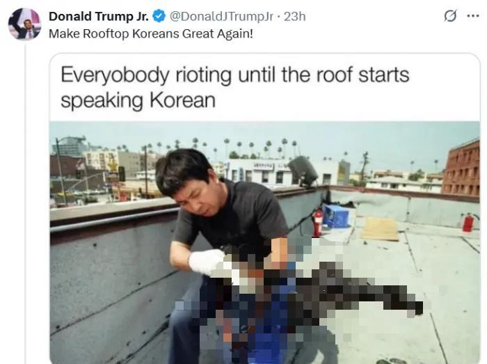 这次韩国网友真的破防了：你们美国人能不能不拿我们开玩笑了？
在洛杉矶的背景下，特