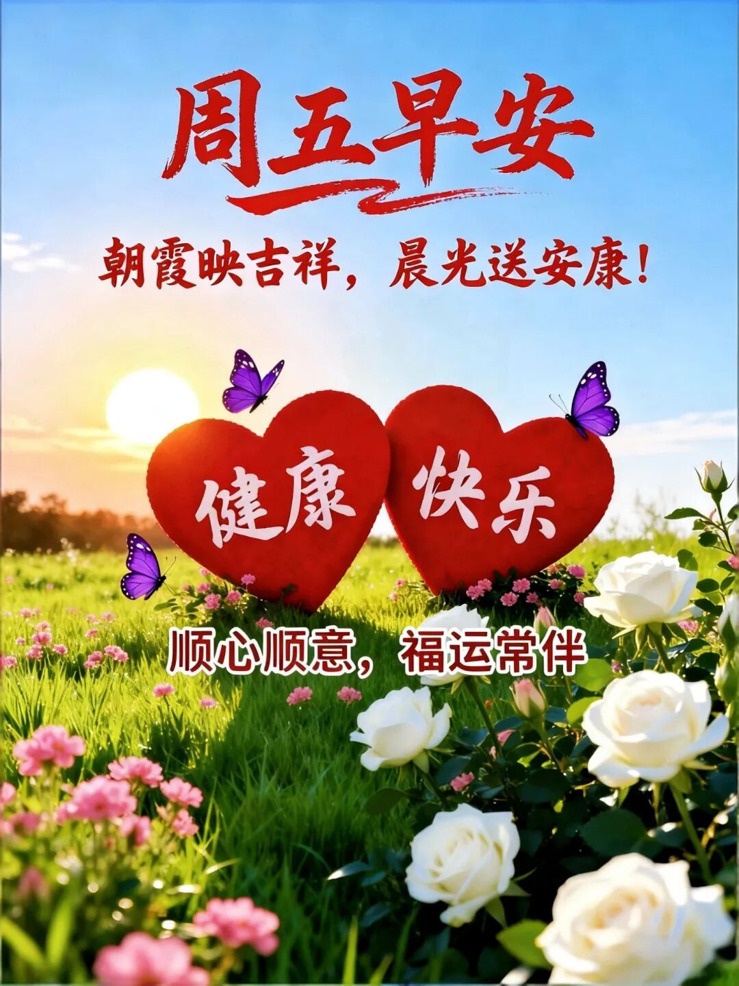 早上起床这样发，愿平安与健康相伴，吉祥与好运常在