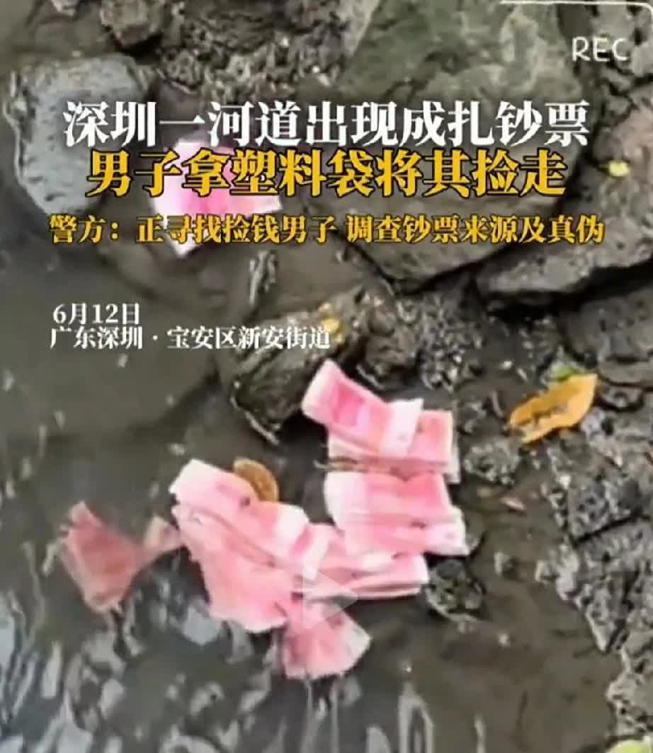 灵魂拷问轰炸全网：这钱你见了，你捡不捡？
6月12日，深圳发生一幕令人难以置信