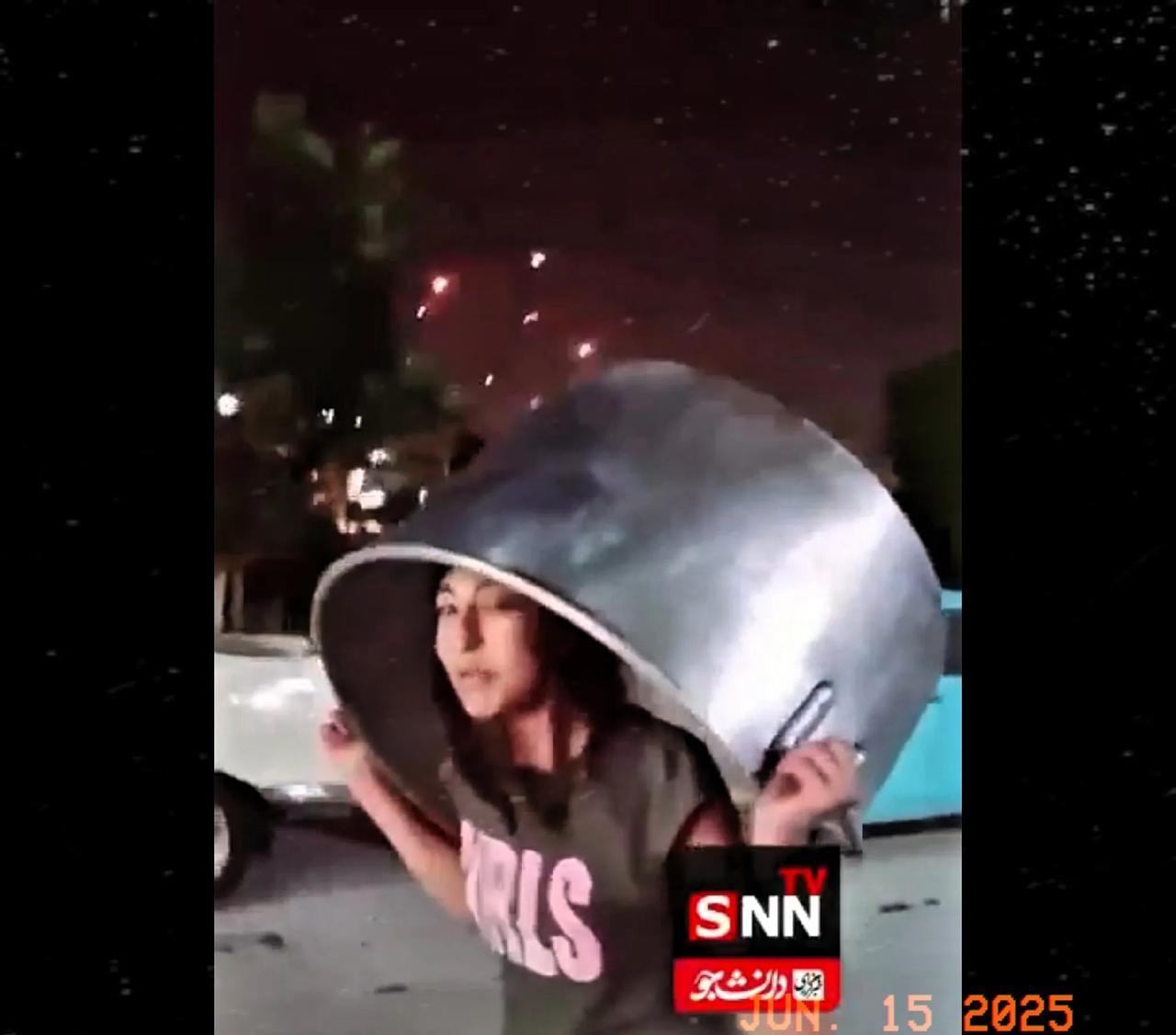 这一天等了太久：约旦河西岸的巴勒斯坦人看到满天的导弹坠落，全走出家门观看。
6月