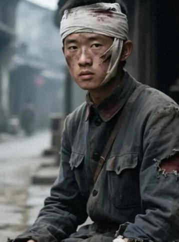 1937年，一西路军伤员正坐在街边讨饭，一个国民党士兵走了过来。
麻烦看官老爷们