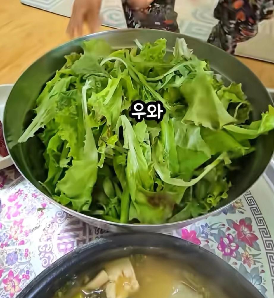 谁说韩国人就只吃咸菜的？人家一样也吃热菜
一个博主发了韩国农村家庭的晚餐，与大家