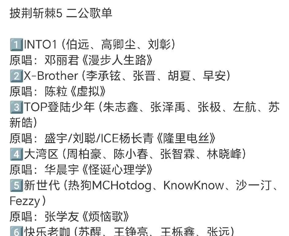 《披荆斩棘》二公开始录制，又见到了再就业的快乐老咖们。
这一季看好这几个快乐老咖
