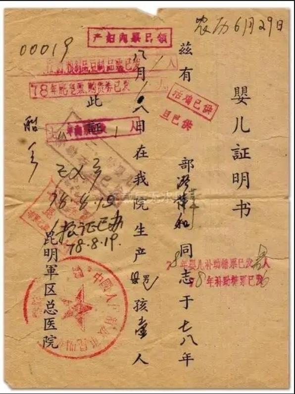 七十年代凭此证可以购很多紧张物资 ​​​
