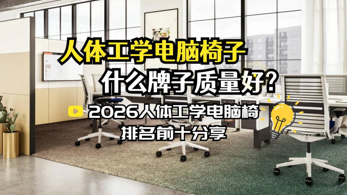 人体工学电脑椅子什么牌子质量好？2026人体工学电脑椅排名前十分享