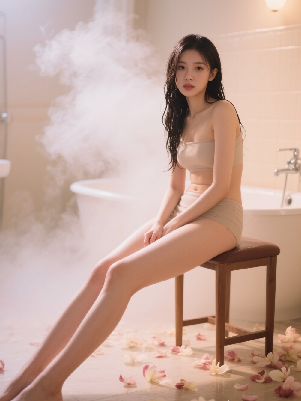 湿身美女出镜，曲线完美展现