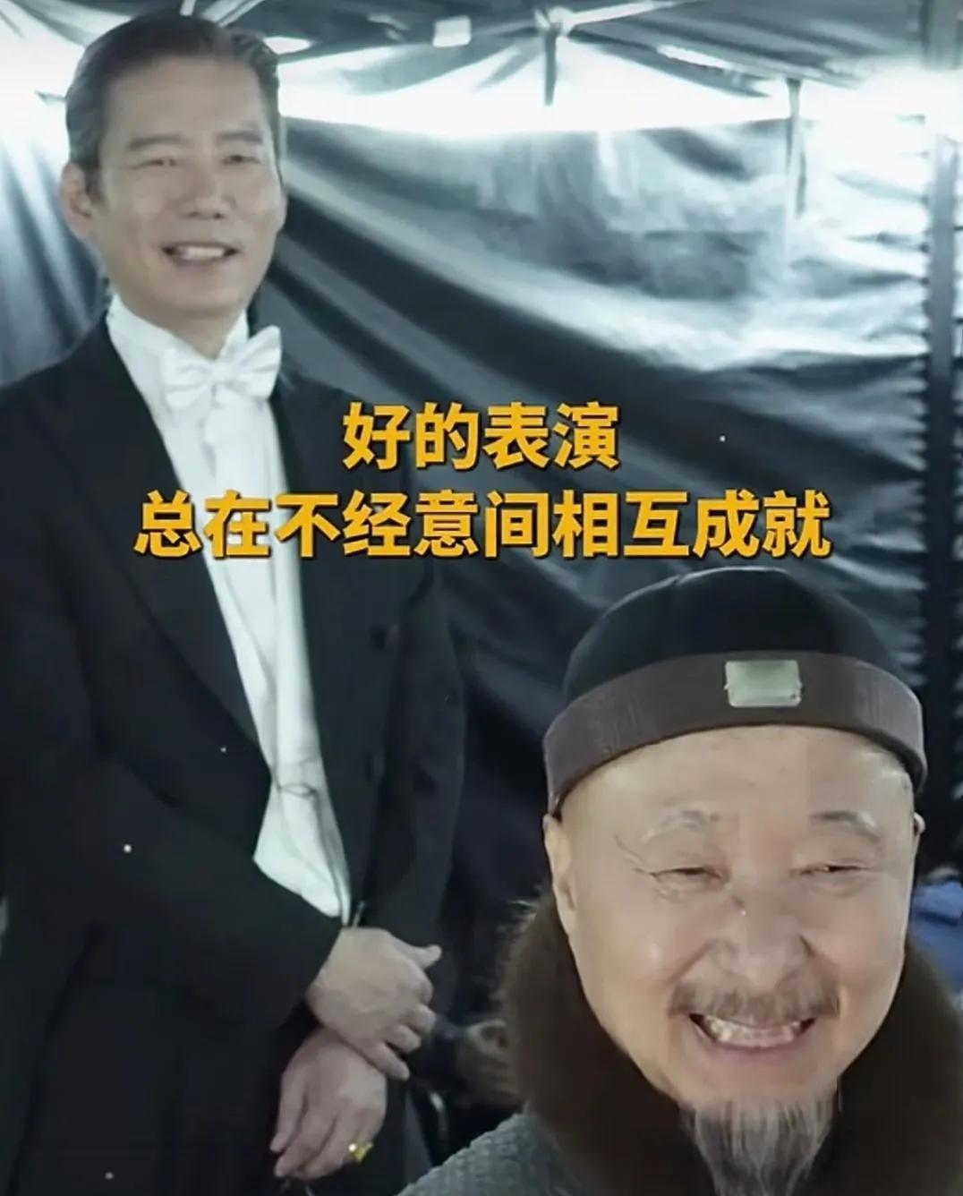 杨皓宇怎么也没想到，
面对陈佩斯即兴演绎的自扇耳光戏码，
自己不仅稳稳接住了，这