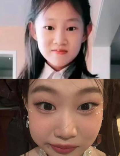 她这眼睛好直观。。。是长开了吗
感觉她现在的眼睛看着更有气质了，眼仁原来从小就这