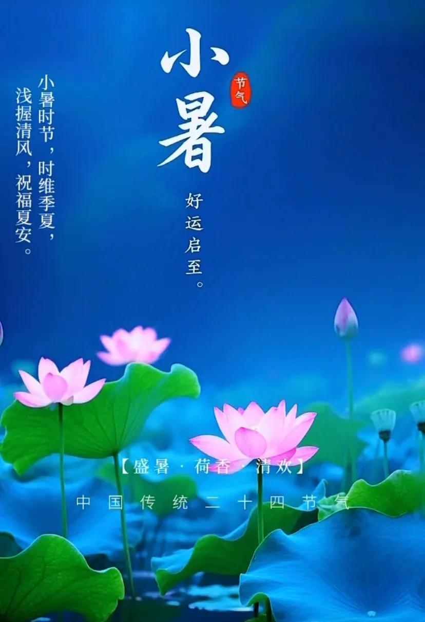 “暑”气渐盛，福气长，夏日安康，岁月祥和。